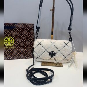 Tory Burch Britten Quilted Boucle Convertible Crossbody/ BNWT